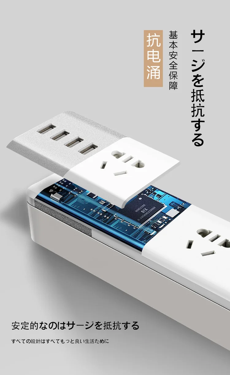 البحوث الحصرية والإبداعية مأخذ كهربائي USB مأخذ المحمولة قصيرة رقيقة المكونات الصغيرة يمكن إخفاء الخط.