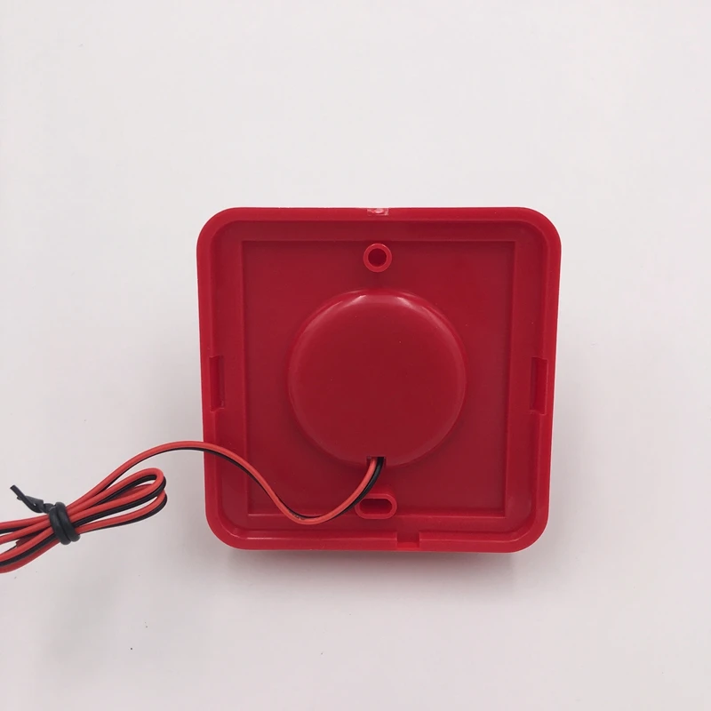 Security Alarm Speaker With Flash LED DC24V Alarm Siren Louder 100dB Fire Siren With Strobe For Conventional Fire Alarm System