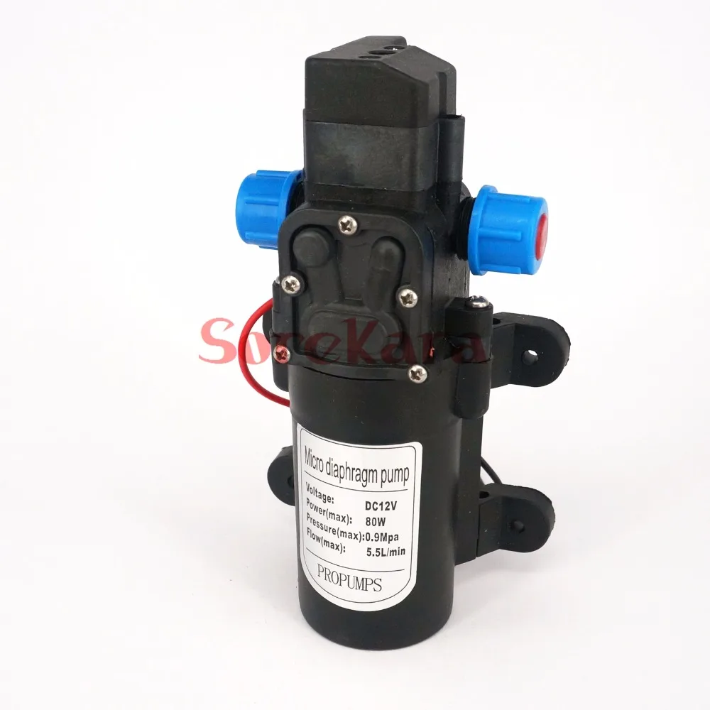 DC 12V/24V 80W mikro membranowa pompa wodna samozasysający wzmacniacz pompy przełącznik automatyczny 330L/H dla domu ogród