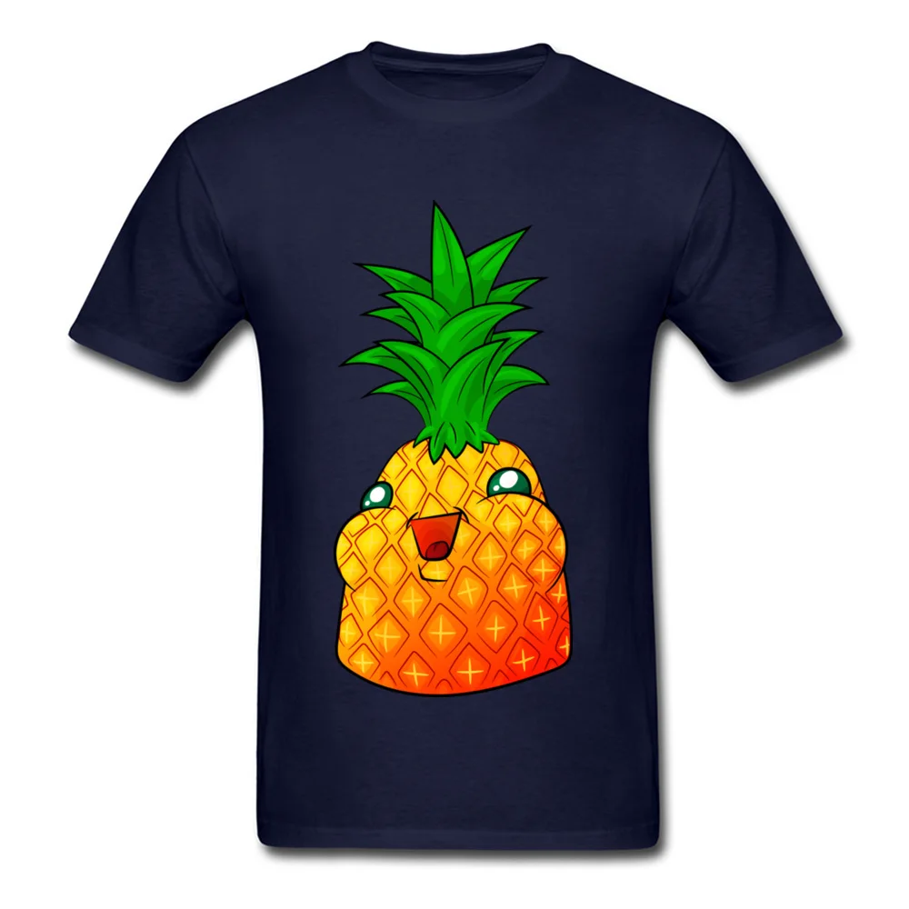 Pineapple Chunk Men Tops T Shirt O Neck NEW YEAR DAY 100% Cotton Fabric T Shirts Custom Short Sleeve Tee-Shirts