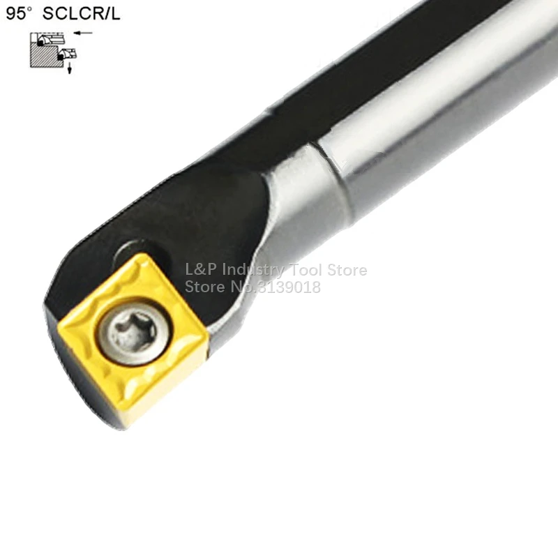 

New Good Quality Tool Cutting Edge Angle 95 Internal Turning Tool S06K-SCLCR06 / S06K-SCLCL06 Inner Bore Toolholder