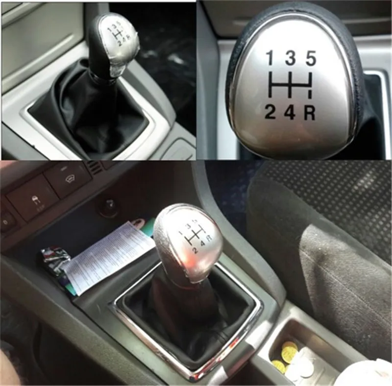 เกียร์Shift Knob Gaiter Boot 5/6 ความเร็วสำหรับFord Fiesta MK7 Focus MK2 ชั้นNK3 C-Max FL B-Max S-Max Galaxy MK3 Kuga Transit