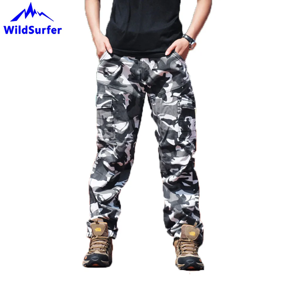 

Men's Fleece Softshell Hiking Pants, Multi Pockets Trousers, Winter Trekking Pants, WP112