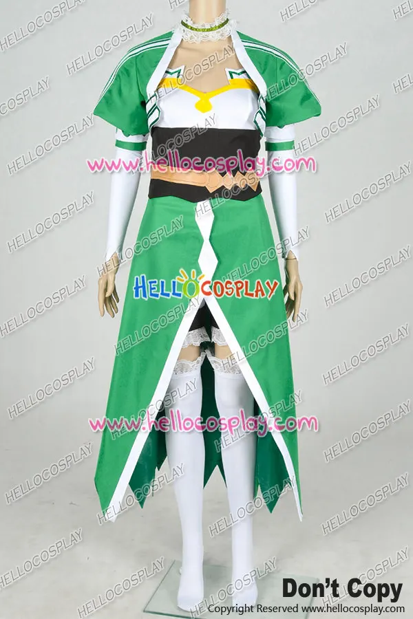 

Sword Art Online 2 Gun Gale Online GGO Cosplay Sylph Leafa Suguha Kirigaya Costume H008