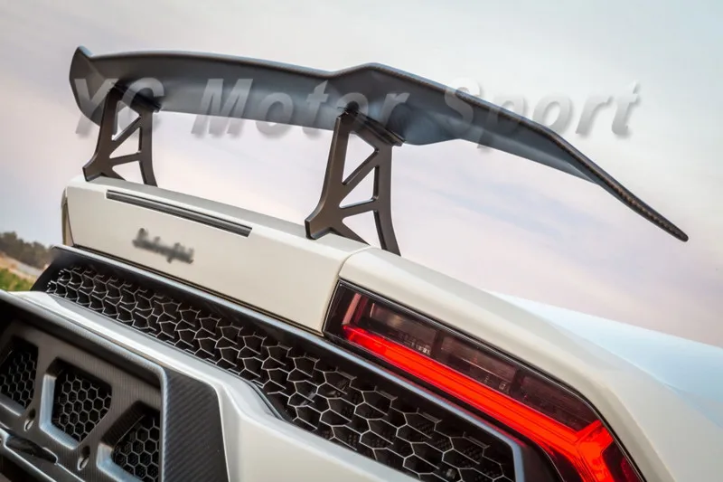 On sale Dry Carbon Fiber VRS NE Style Rear Spoiler Fit For 2014-2016 Huracan LP610-4 Trunk GT Wing Without Stands