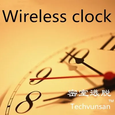 

wireless clock put the right time to open the lock prop Takagism game real life escape room tools