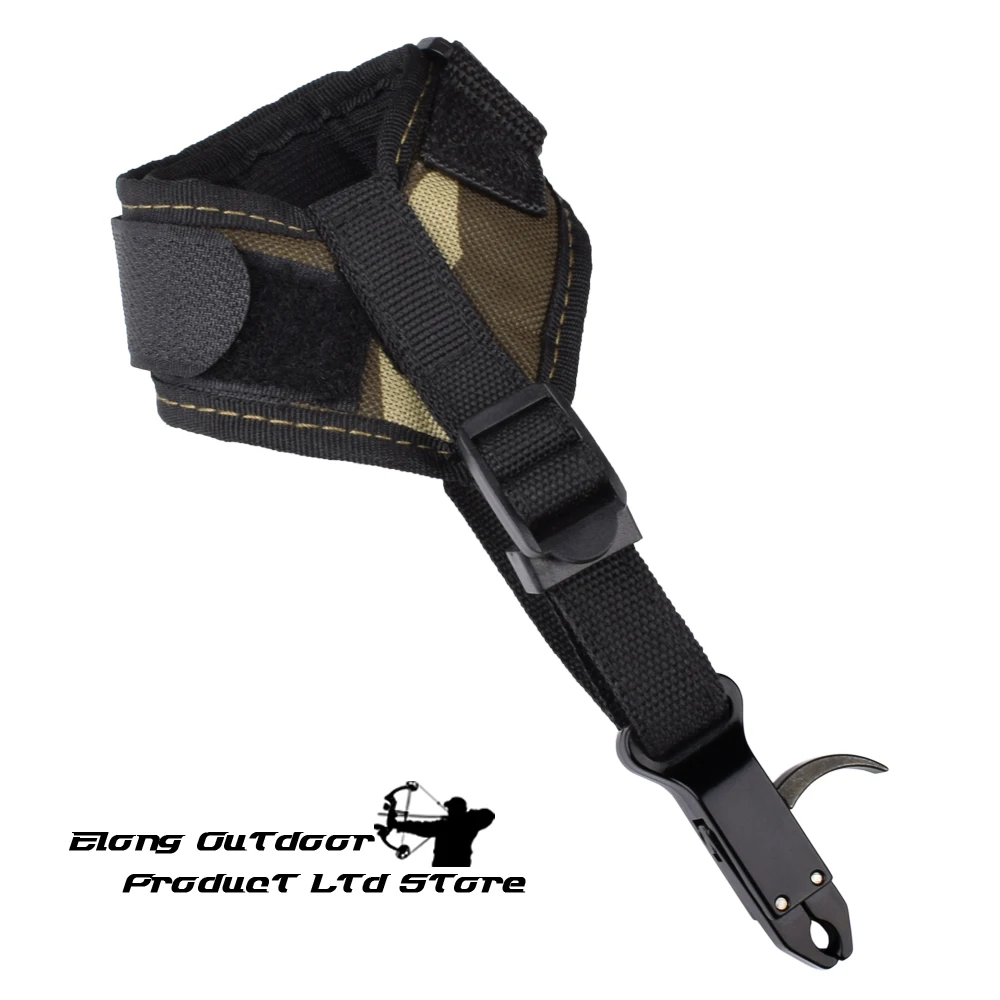1X Camo Color Release Aid Trigger Compound Bow Strap Shooting Hunting Accessories Wrist Archery Bow