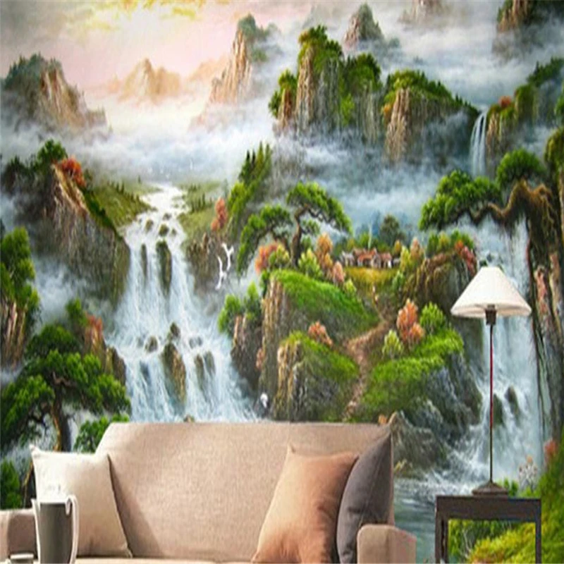 beibehang Big fashion custom manufacturer personalized wallpaper mural TV wall mural painted backdrop wallpaper papel de parede