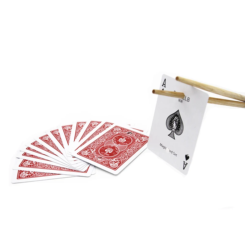 Chopsticks Cards Magic Trick Card Magic Sets Close Up Magic Tricks Magic Props Magician Toys For Children Gifts