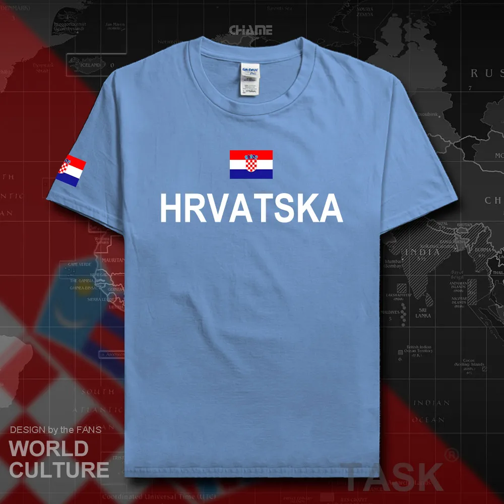 Croatia Hrvatska Croatian men t shirt 2017 jerseys nation tshirt 100% cotton t-shirt clothing tees country sporting HRV Croats