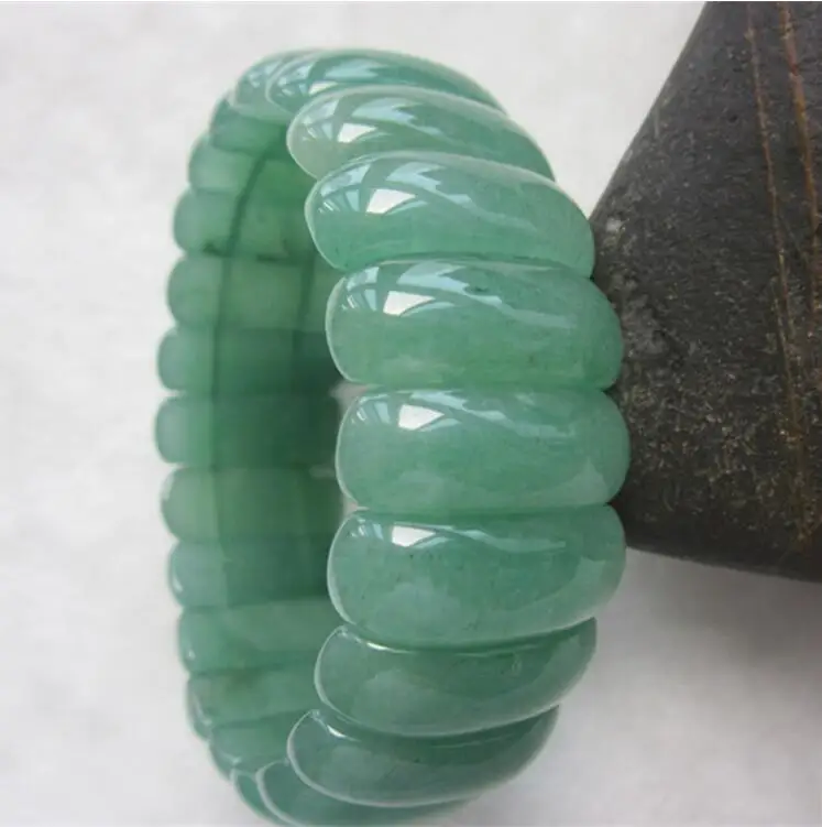 Natural Dongling jade hand row/bracelet