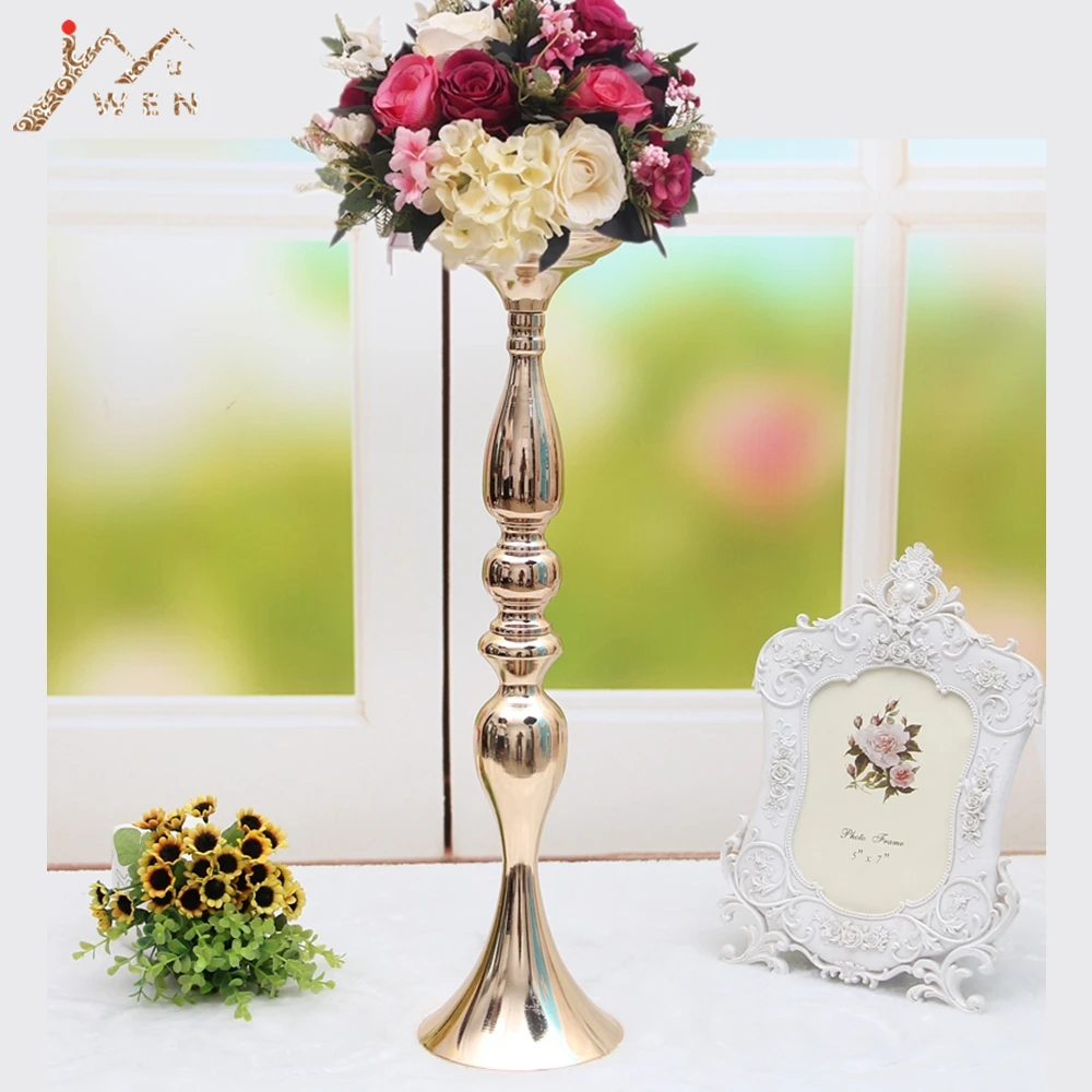 IMUWEN 10PCS Gold Candle Holders 50CM/20