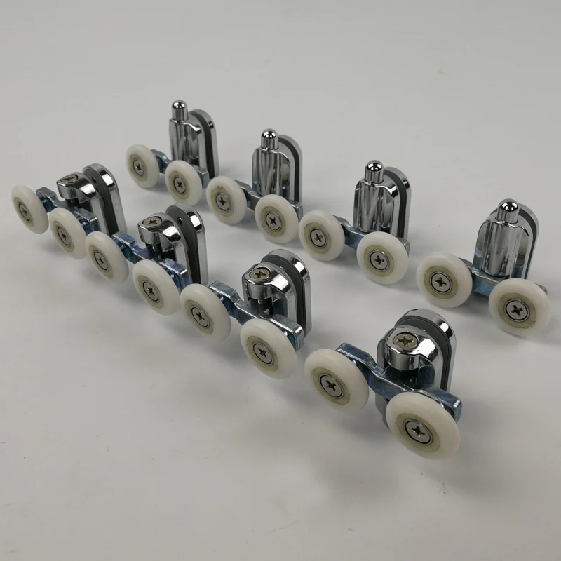 Double Wheel Shower Door Roller Replacement Home Bottom Top Door Runners for Shower Enclosures And Cabins