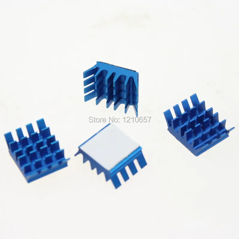 

10 Pieces lot Blue Aluminum Heatsink PC VGA Card for Xbox360 PS DDR RAM Memory Conductive sticky Cooling Cooler