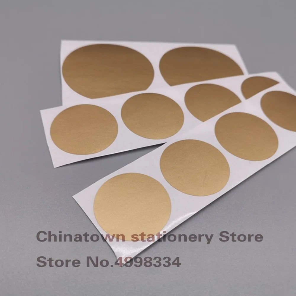 50pcs Scratch Off Sticker 50x50mm Round Gold Silvery  Quadrate  Blank For Postcard Cover Stationery Message Wedding Game Sticker