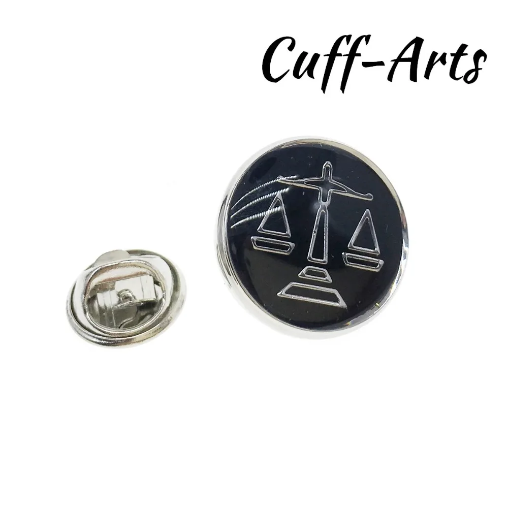 Brooch Lapel Pin For Men Pins and Brooches Scales Of Justice Lapel Pin Jewelry Broche PIN de la solapa By Cuffarts P10296