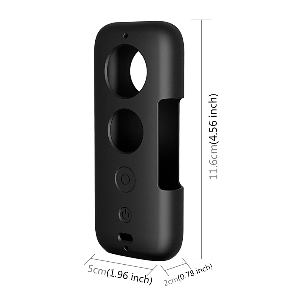 PULUZ Silicone Protective Case with Lens Cover For Insta360 ONE X  Panoramic Motion Camera Accessories