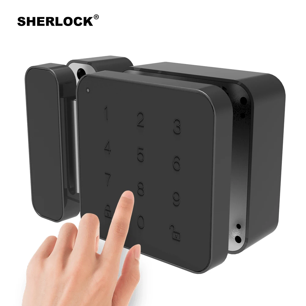 Sherlock Password Door Lock Keyless Digital Electric Smart Lock Bluetooth APP Phone Control G1 Locking For Office Glass Door Etc