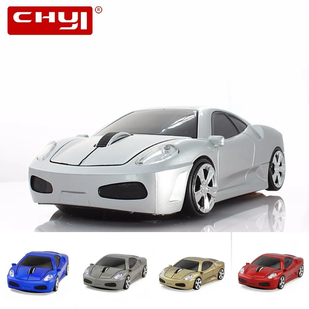 

CHYI Wireless Car Mouse 2.4Ghz Ergonomic Optical Computer Mause Mini Portable 3d Cartoon Auto Gaming Maus Usb Mice For Laptop