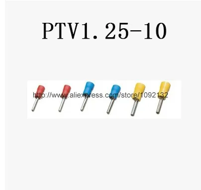 

PTV1.25-10 Pin-Shaped Pre-insulating Terminal(Type TZ-JTK) Cold pressed terminals/Cable Connector/Wire Connector 1000PCS/Pack