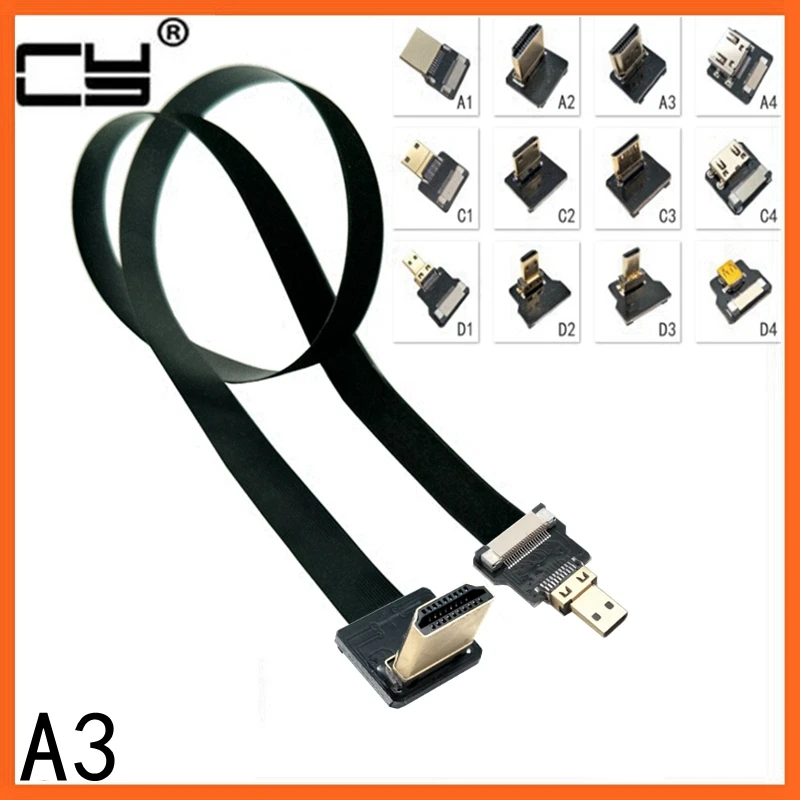 

A3 FPV Micro Mini 90 degree Adapter 5cm-80cm FPC Ribbon Flat HD-compatible Cable Pitch 20pin