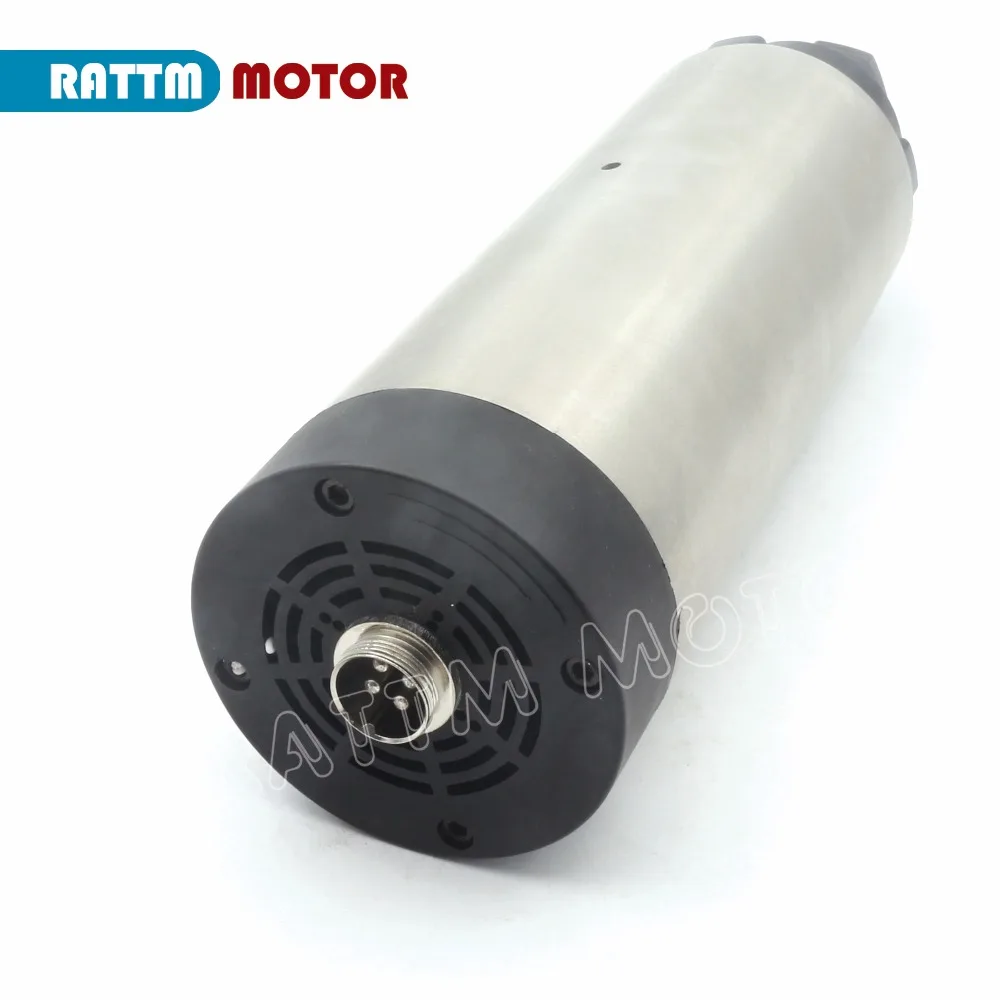 Kit de eixo cnc refrigerado a ar, 220 kw, 24000 v, er20, rpm, 4 rolamentos com braçadeira de 80mm, fresadora de torno