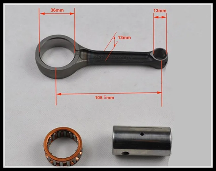 Motorcycle crankshaft assembly power king CG150 connecting rod assembly three piece crankshaft connecting rod