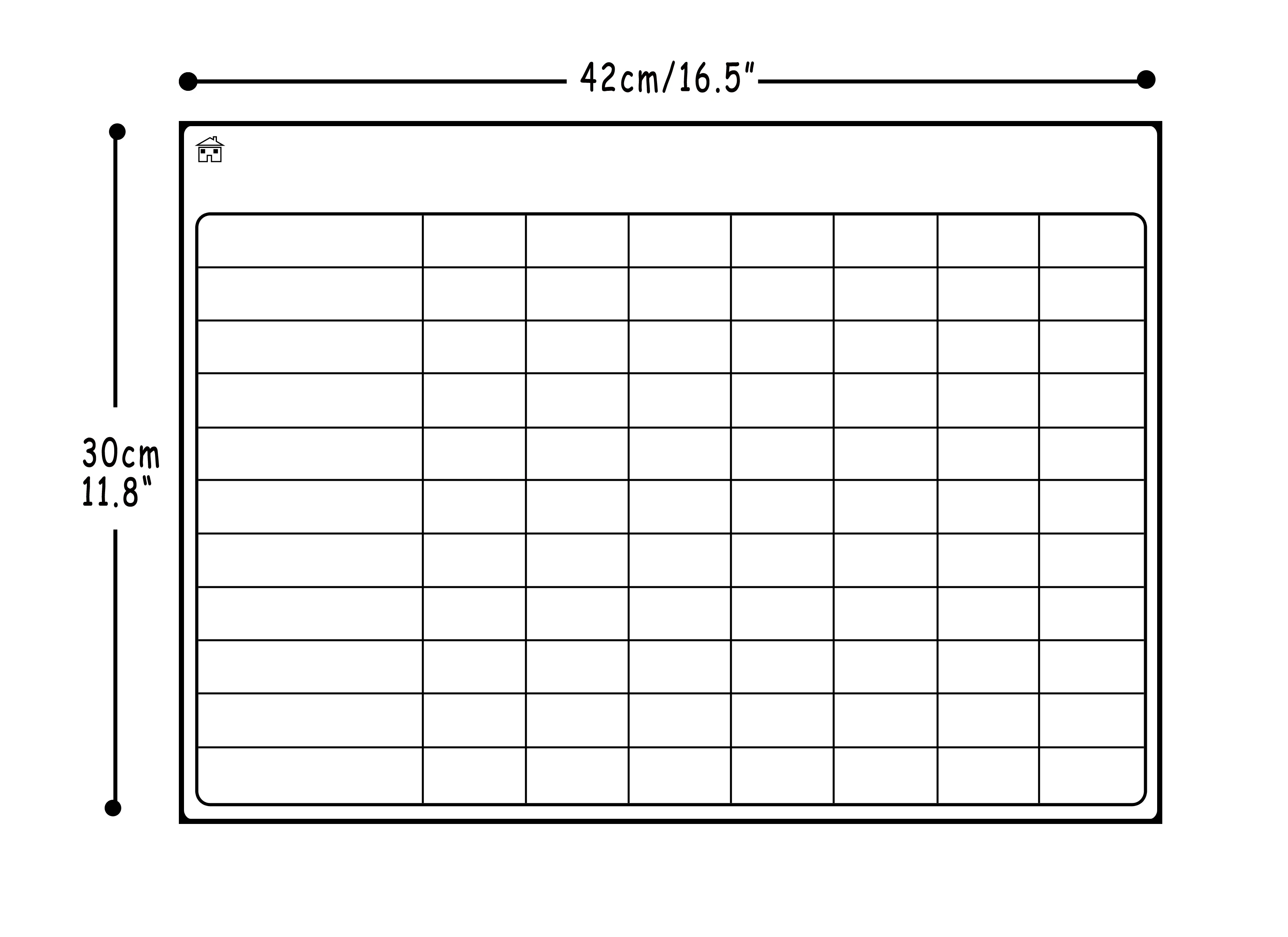 Magnetic Dry Erase Board for Fridge with 3 Markers Weekly Planner Magnetic Whiteboard Planner Board Magnetic Fridge