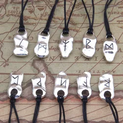 2019 new arrival viking rune pendant necklace for men gift adjustable