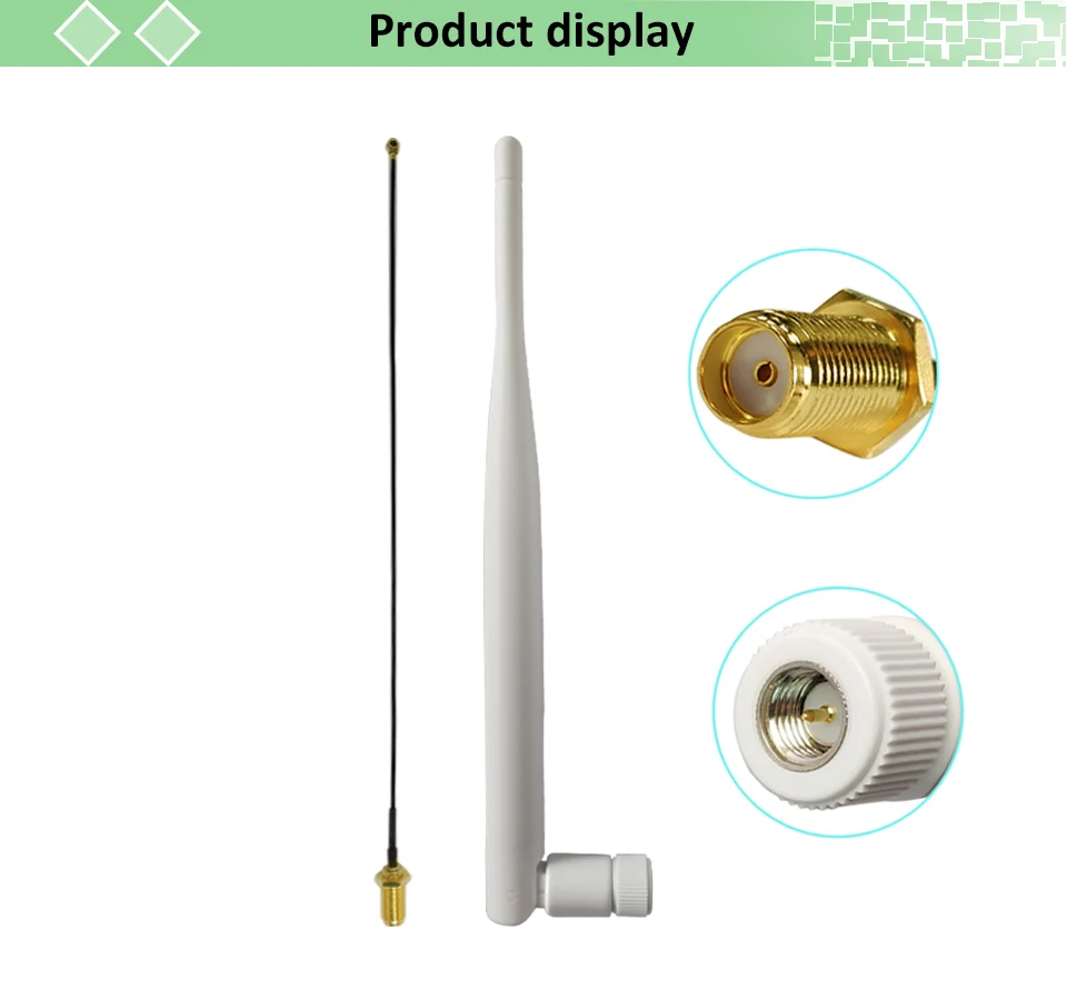 GWS 868MHz 915 IoT LoRa Antenne 5dBi SMA Stecker GSM 915MHz 868 Antenne Wasserdicht 21cm RP-SMA/u.FL Pigtail-Kabel – Detail 6