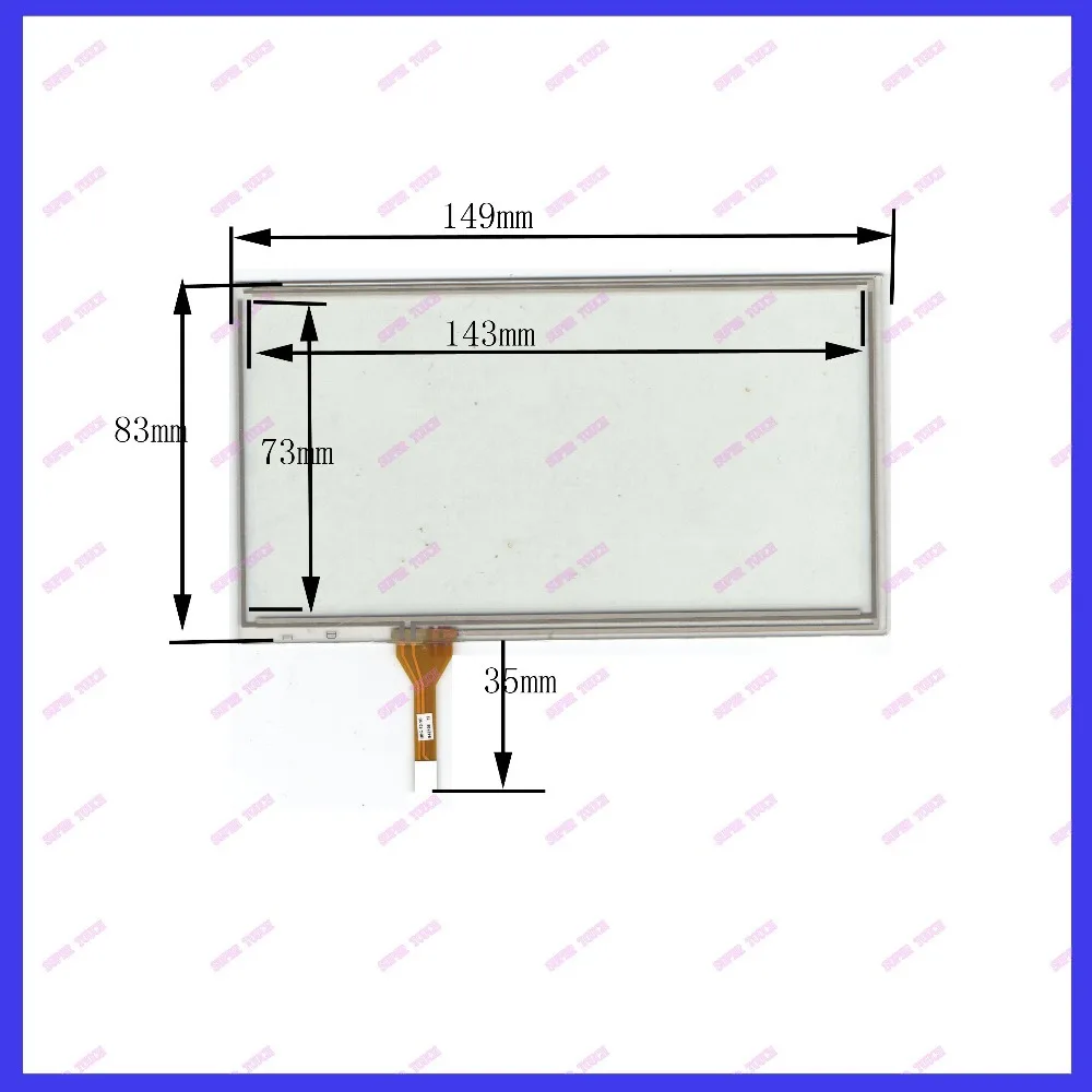 

ZhiYuSun POST 6 inch 4-wire resistive touch panel for Car DVD, 149*83 GPS Navigator screen