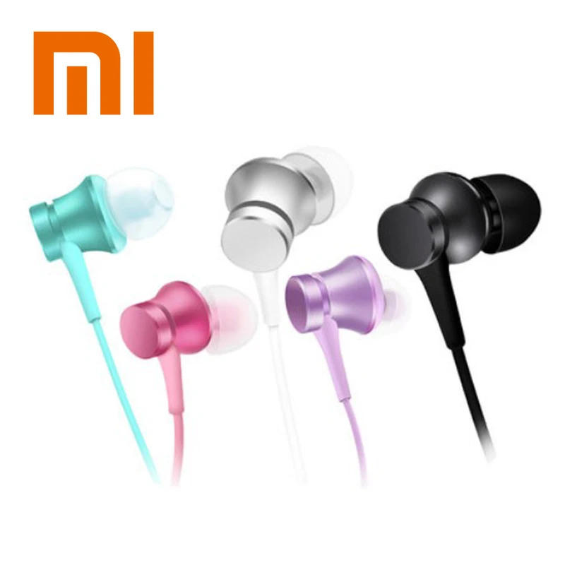 Original Xiaomi Mi Earphone Piston Basic In-Ear Stereo Eaphone with Mic Earbud Headset for iPhone 8 7 Plus Samsung tablets PC