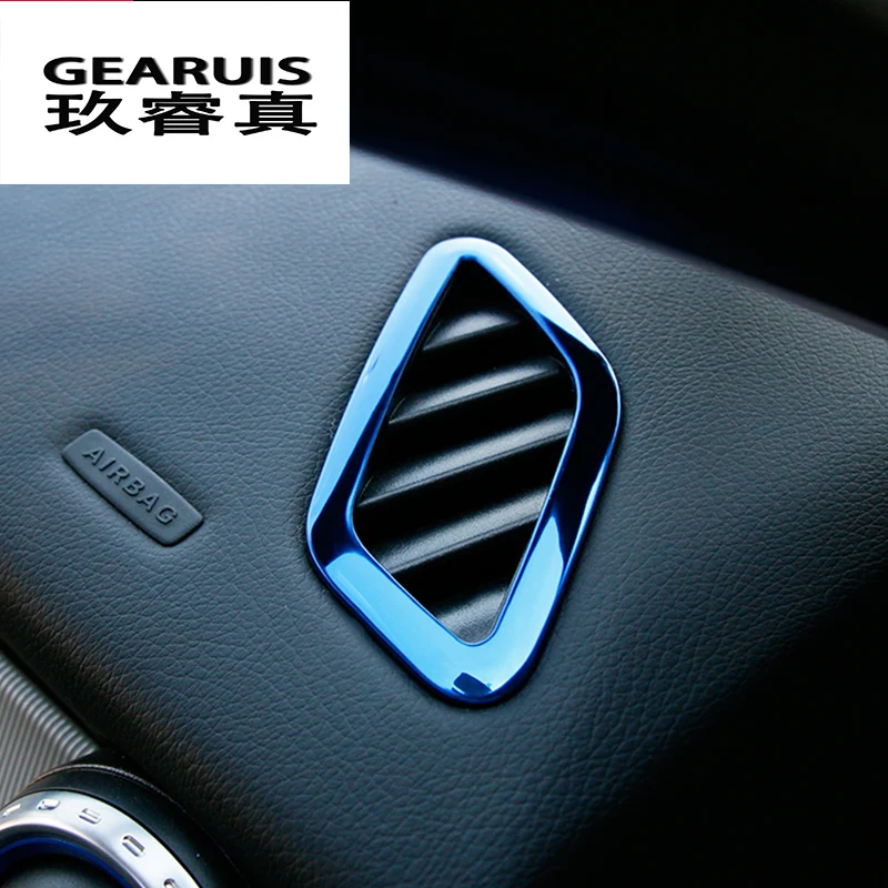 Car-styling Dashboard Air Conditioning Vent Cover Sticker Trim For Mercedes Benz CLA GLA A Class W117 C117 W176 X156 Accessories