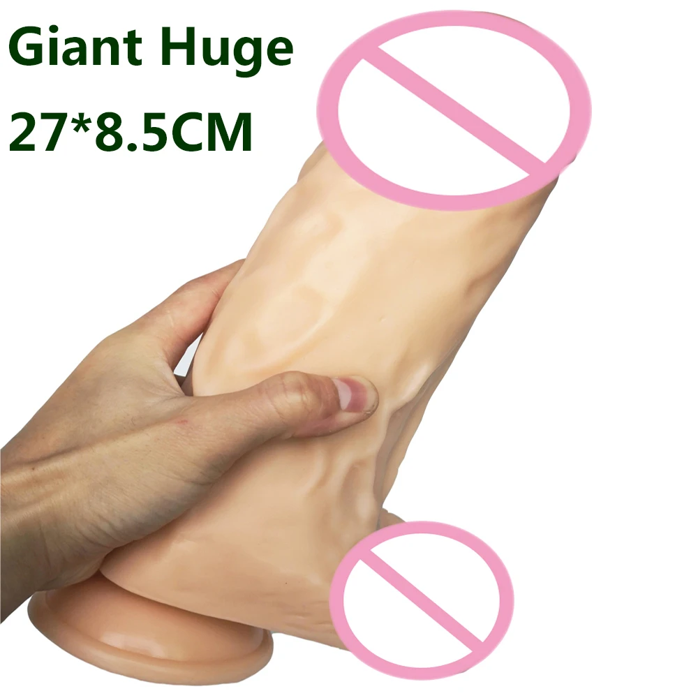 

AMABOOM 27*8.5CM Giant Huge Dildo Super Big Dick with suction cup Anal Butt Plug Large Dong Realistic Penis Sex Toys For Women