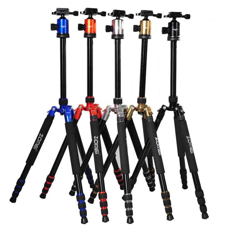 ZOMEi Z888C z-818c carbon fiber Portable Professional tripod monopod With Ball Head for DSLR camera tripod mount digital cameras