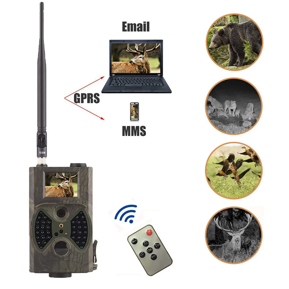 

Cellular Wireless Hunting Trail Cameras HC300M HC300A Solar Panel Charger External Power WildCamera Mobile Surveillance Camera