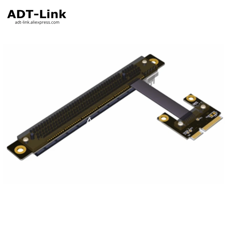 

Переходник PCIe 16x PCI-E x16 на Mini PCIe Half mPCIe Riser adapter Card elbow design Gen3.0 cable 128Gbps Mini PCI-E 16 PCI-Express