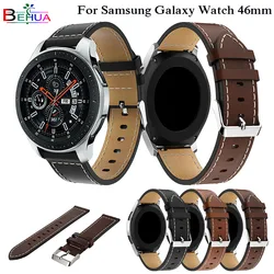 Genuine Watchband Replacement Classic Leather Wrist Strap band For Samsung Galaxy Watch 46mm SM-R800 Smart Watch Band Wristband