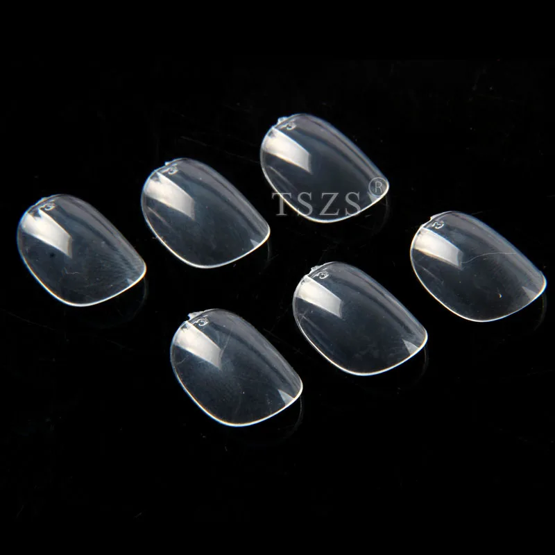 500pcs/bag Oval Ballerina Coffin Almond Square False Nail Tips Manicure ABS Transparent Full Cover Art Salon DIY Fake Nails