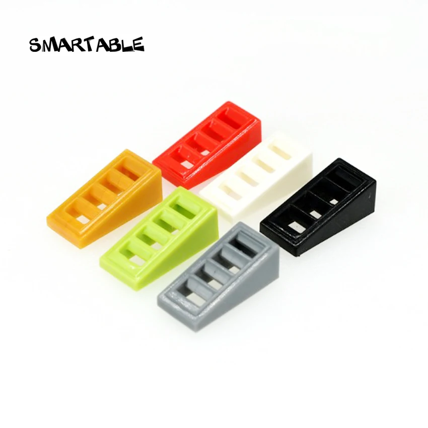 

Smartable Slope 18° 2x1x2/3 with 4 Slots Building Blocks MOC Parts Learning Toys For Kid Compatible All Brands 61409 100pcs/Lot