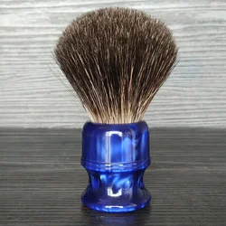Dscosmetic 26mm Ocean Blue black badger hair knots shaving brush ocean blue handle