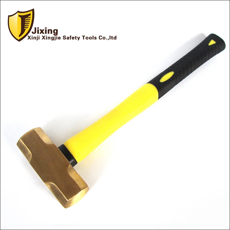 0.91kg/2lb Non sparking Brass Sledge Hammer with Plastic Handle,Safety Hand Tools