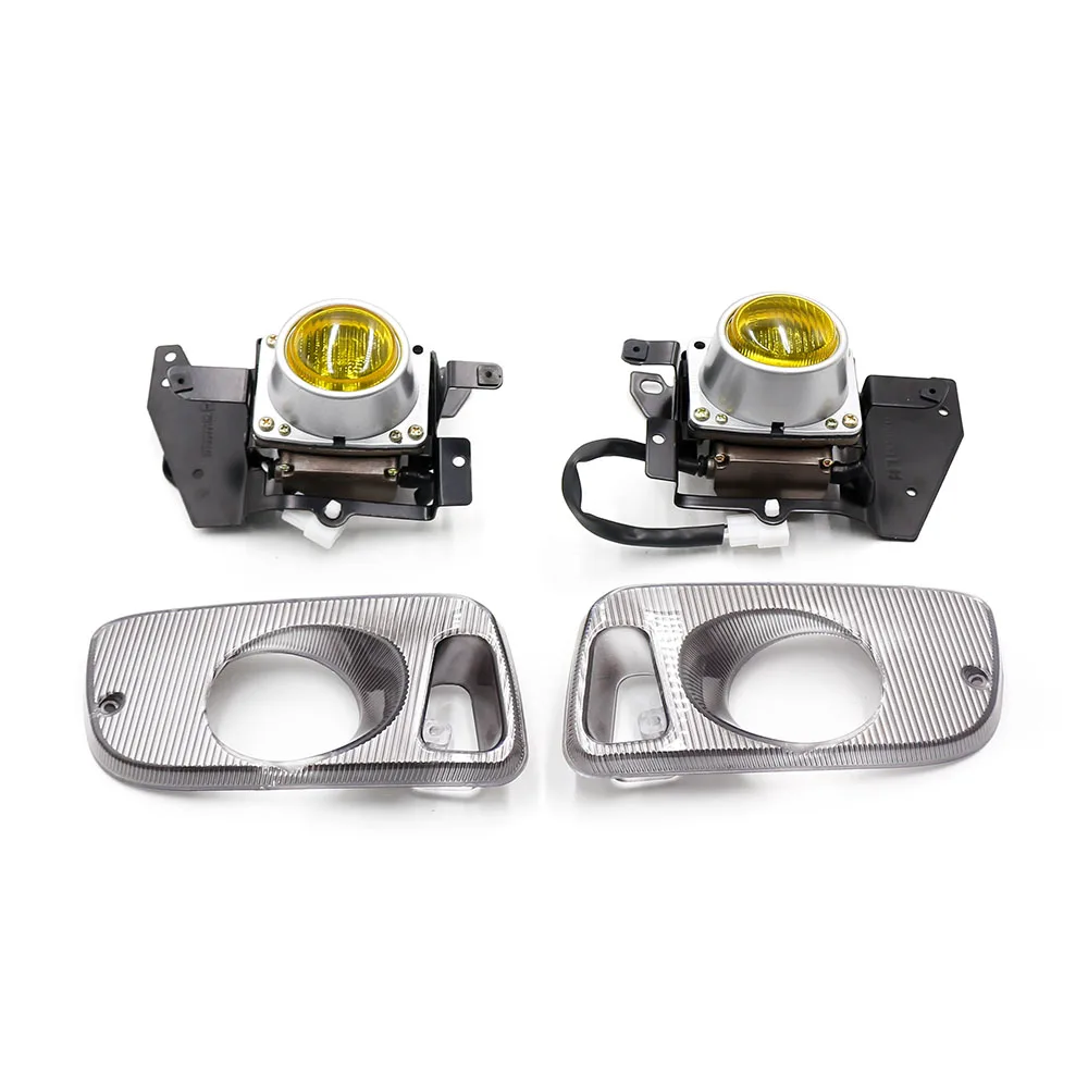 Luzes de neblina, amarelas, transparentes, para honda civic 92-95, 2/3dr, eg, carro, h3, led, farol de neblina 12v, conjunto completo