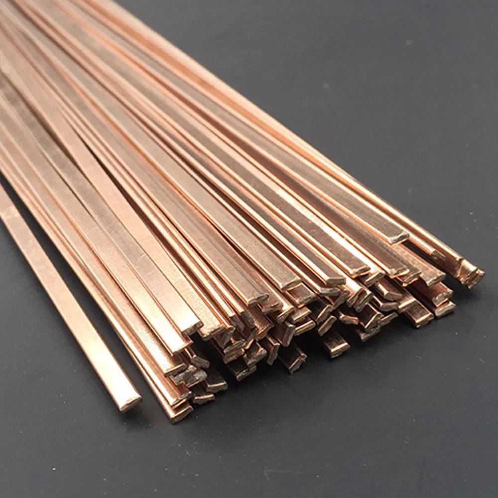 Copper phosphorus brazing welding rods solder phoscopper alloy brass bronze flat round 2mm 2.5mm 3mm 4mm