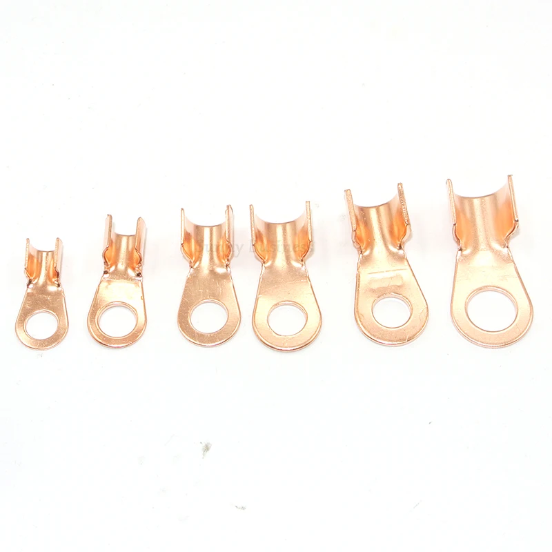 20PCS 10A 20A 30A Open lug Copper Nose Spot Welding  Spot Welder OT-10A OT-20A OT-30A Battery Cable Connector Terminal Crimping