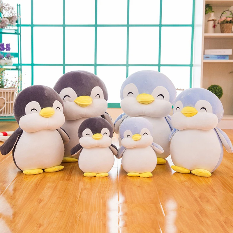 Juguetes de peluche de pingüino gordo suave para niños, muñeca de animales de dibujos animados, juguete de moda para bebés, niñas encantadoras,