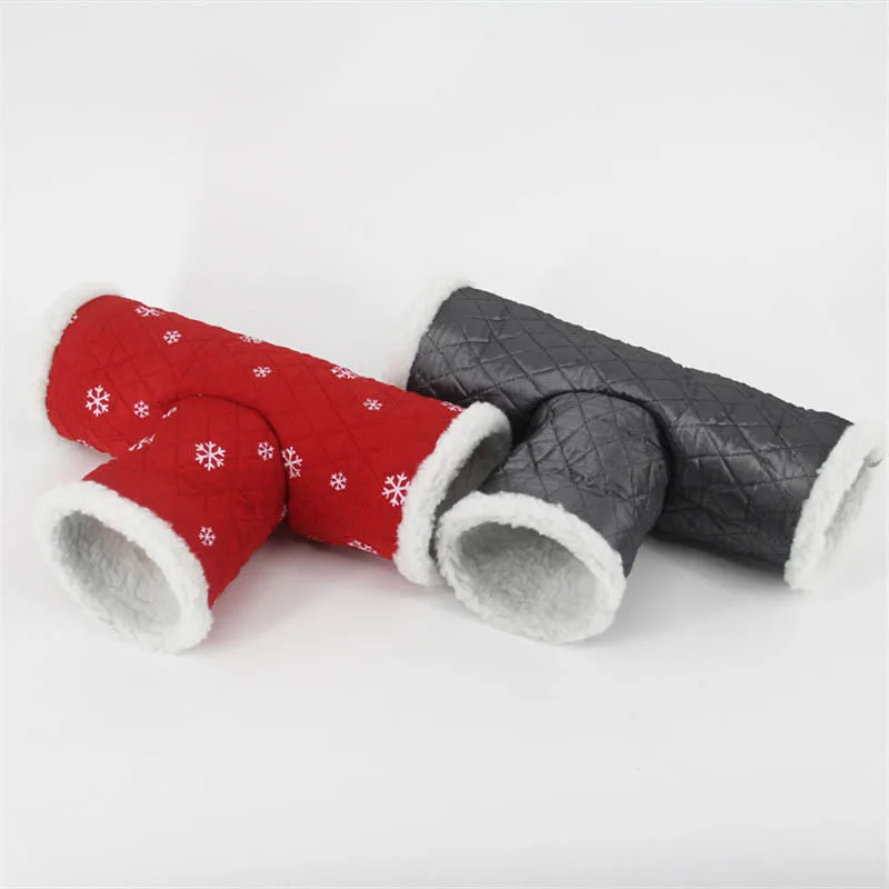 Mini Hamster Squirrel Three Tunnel Toy Keep warm Tube Hedgehog Chinchilla House Cave Small Animal Accessories Pet Supplies view 5
