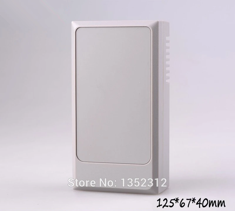 

12 pcs/lot 125*67*40mm ABS plastic enclosure wall mount case project box for electronic DIY outlet box with ears control box