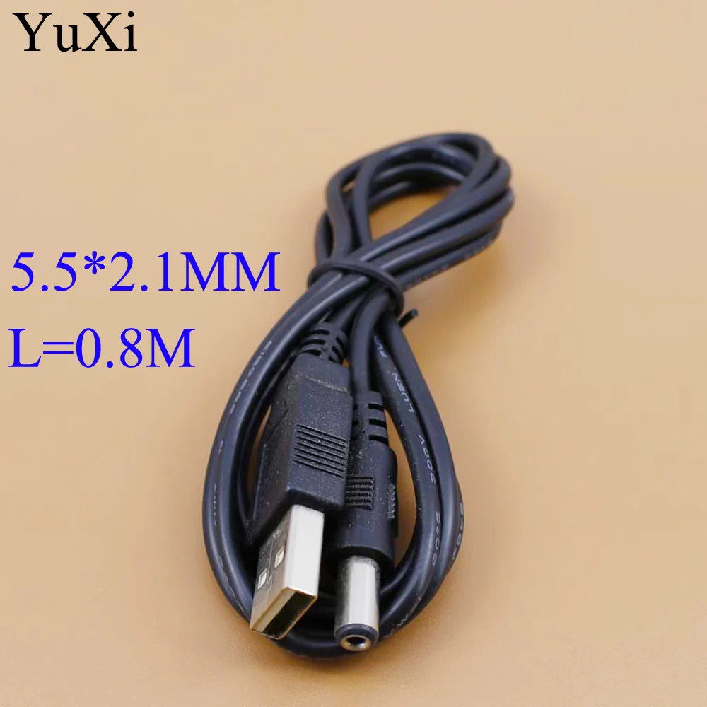 YuXi  5.5*2.5mm 2.5*0.7mm 3.5*1.35mm 4.0*1.7mm 5.5*2.1mm 5V DC Barrel Jack Power Cable Black Connector