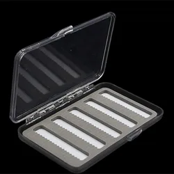 KKWEZVA Fly Fishing Box Super Slim With Foam Insert Transparent Hard Hook Box Fly Box